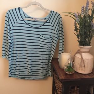 🌻3 FOR 10🌻 • Aqua/Navy Charlotte Russe top